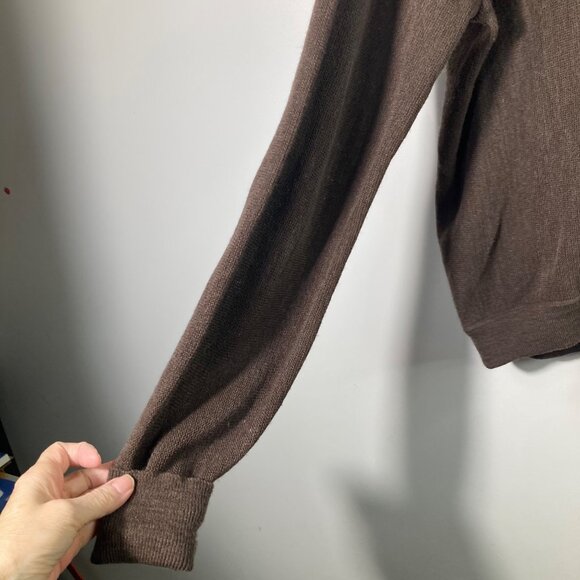 Mens Vintage Editions Van Heusen Izod Button Cardigan Grandpa core Brown XL - Picture 5 of 9